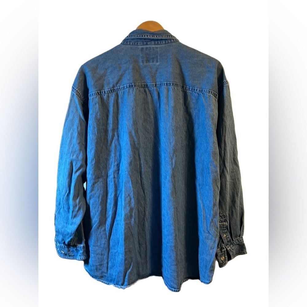 Men's Wrangler Denim Shirt Boulevard Brewing Size 2XL - Picture 3 of 3